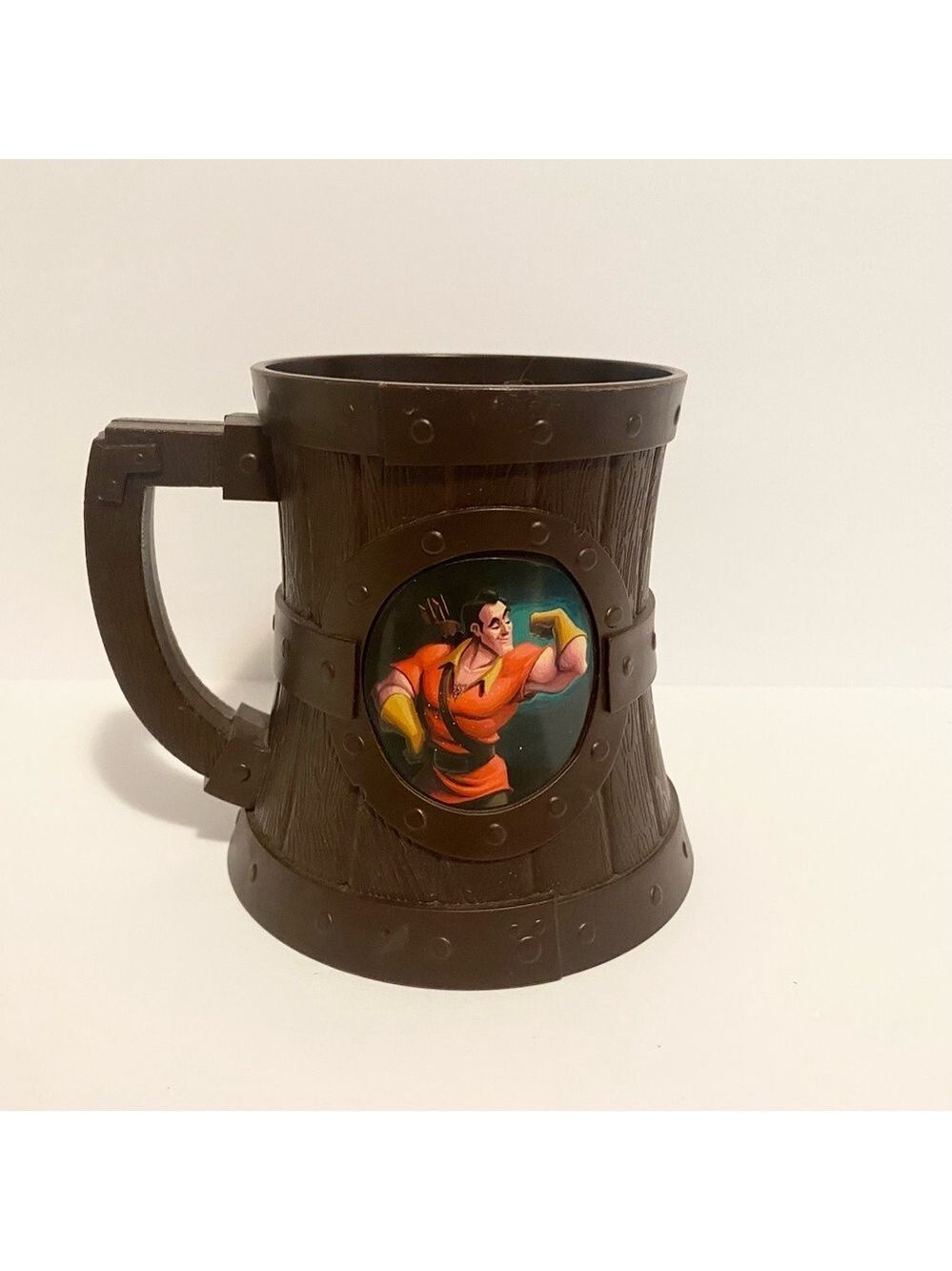 Disney Parks Beauty and the Beast Gaston Beast Mug Cup Stein Plastic Souvenir